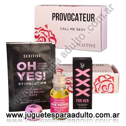 Productos eróticos, Kits, Kit provocateur call me sexy dado + aceite + lubricantes